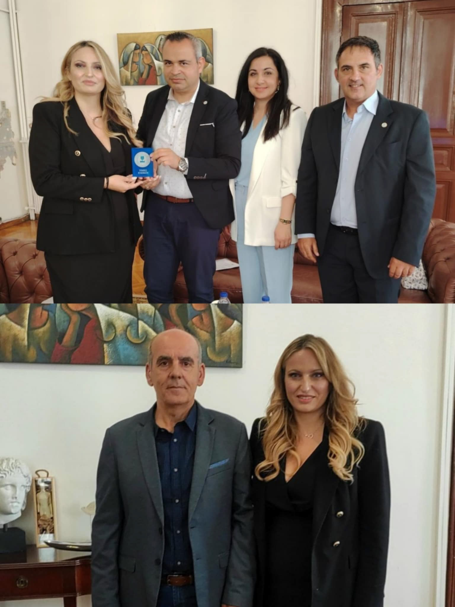 Εκπρόσωποι του Οικισμού Κρυονερίου και των Αξιωματικών της ΕΛΑΣ ΑΜΘ είδαν την συντονίστρια του γραφείου του Πρωθυπουργού στη Βόρεια Ελλάδα