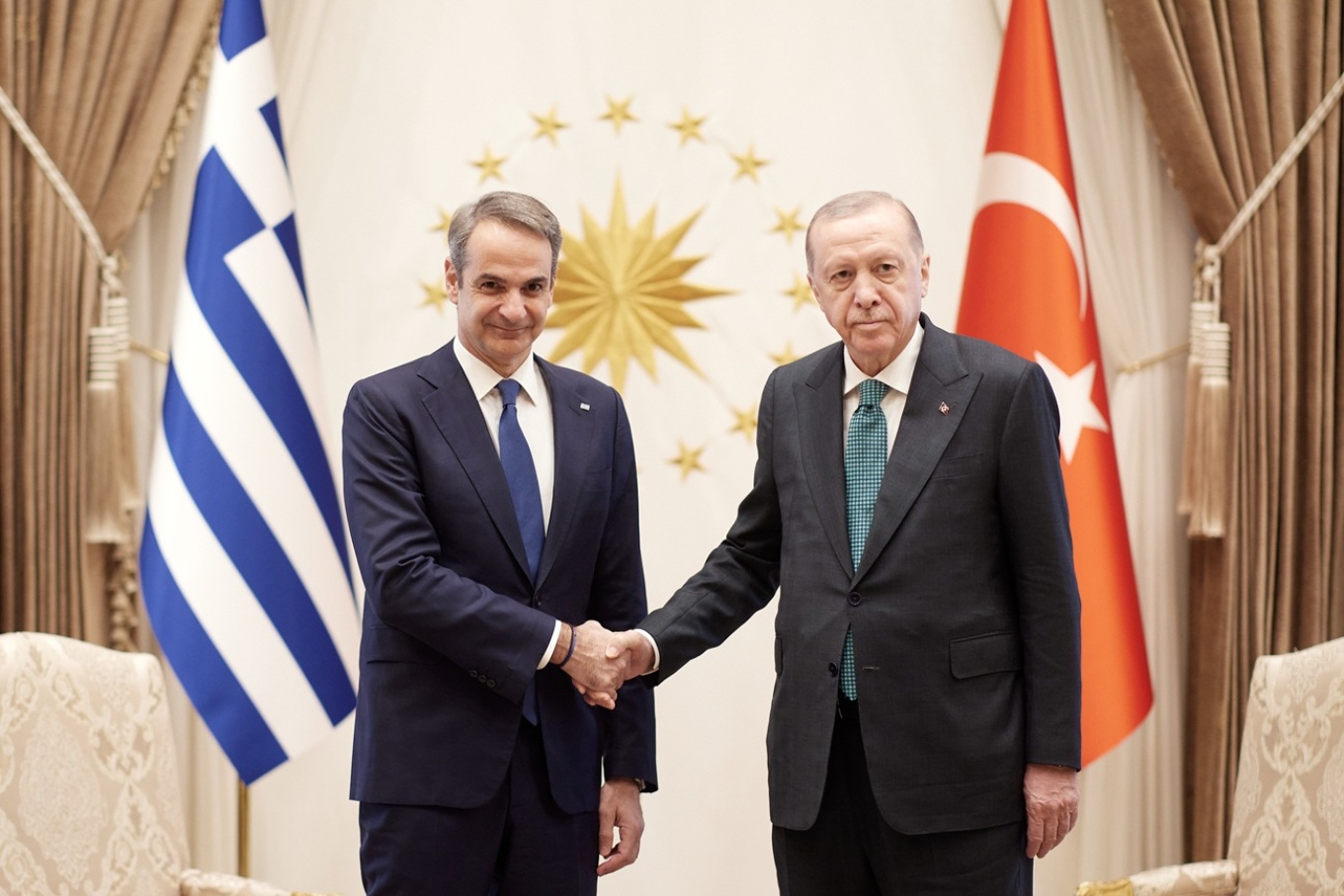 Κοινή δήλωση Μητσοτάκη - Ερντογάν: Στόχος η αύξηση του διμερούς εμπορικού όγκου στα δέκα δισ. δολάρια έως το τέλος της δεκαετίας