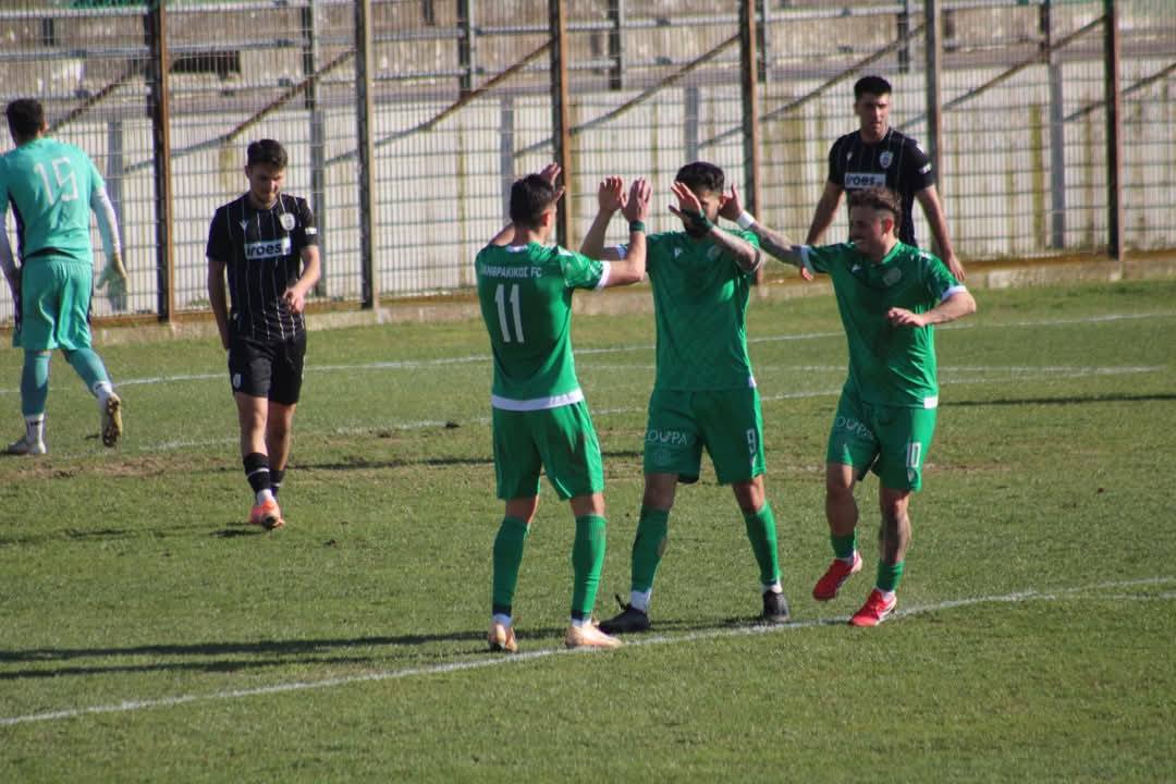 Πανθρακικός -ΠΑΟΚ Κρηστώνης 4-0- Τερμάτισε πρώτος στην κανονική διάρκεια