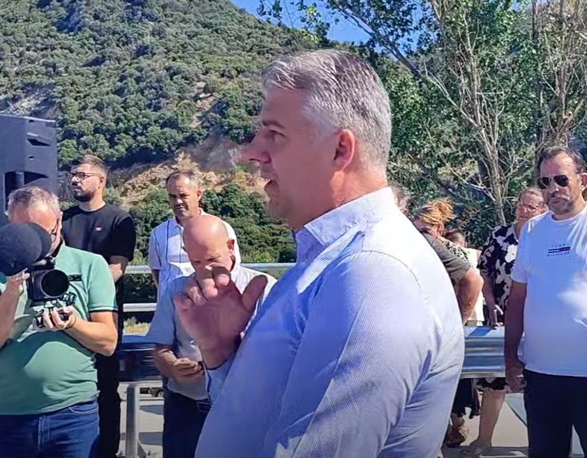 Θα φωτιστεί εντυπωσιακά η νέα γέφυρα Κομψάτου είπε ο Περιφερειάρχης ΑΜΘ Χ Τοψίδης κατα την τελετή εγκαινίων